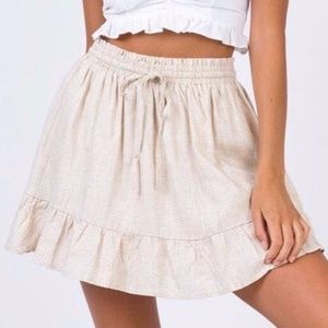 Princess Polly Mini Skirt Tan
